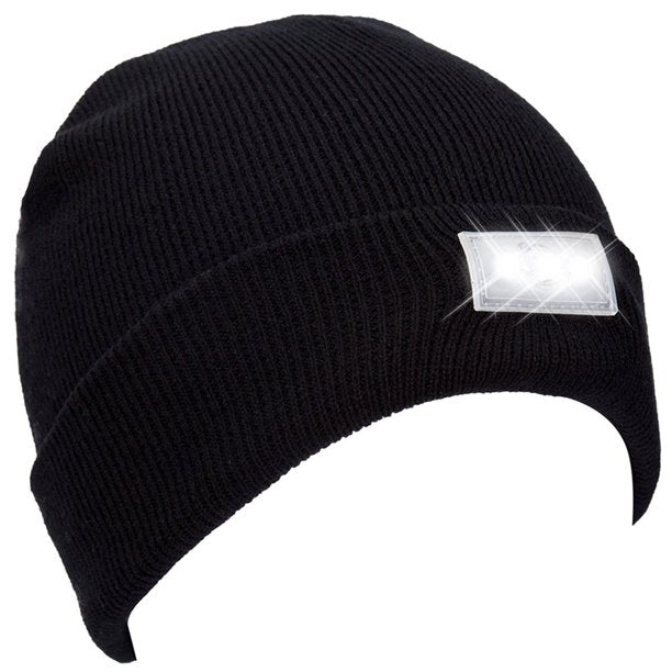 Comfortabele katoenen LED-muts, een stijlvolle beanie met krachtige ingebouwde verlichting voor unisex gebruik.