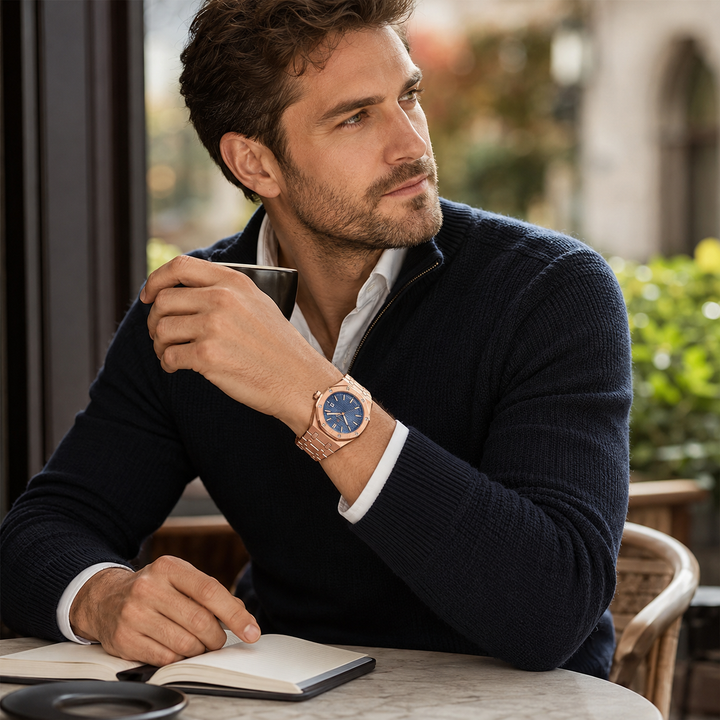 Modern en elegant Jonas Deluxe herenhorloge, perfect cadeau met betrouwbaar quartz uurwerk.