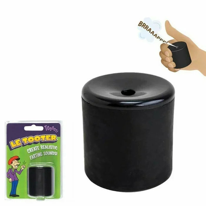 Leuke feestartikelen: een grappige scheetgeluiden pooter, perfect cadeau voor een lach.