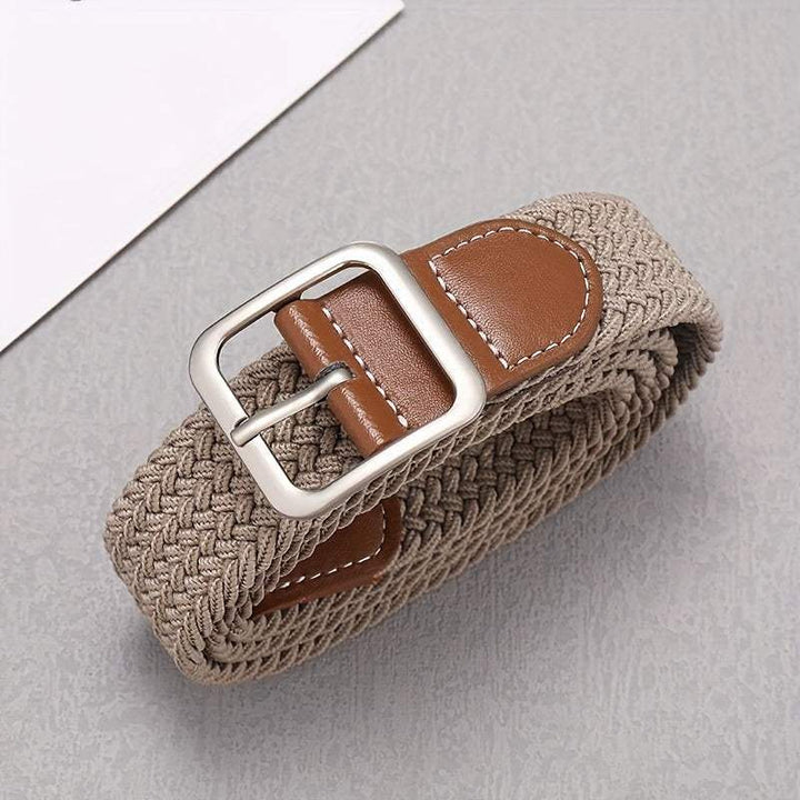 Unisex gevlochten riem in diverse kleuren, elastisch en comfortabel voor een stijlvolle look.