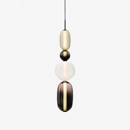 Moderne Hanglamp met Gekleurd Glas