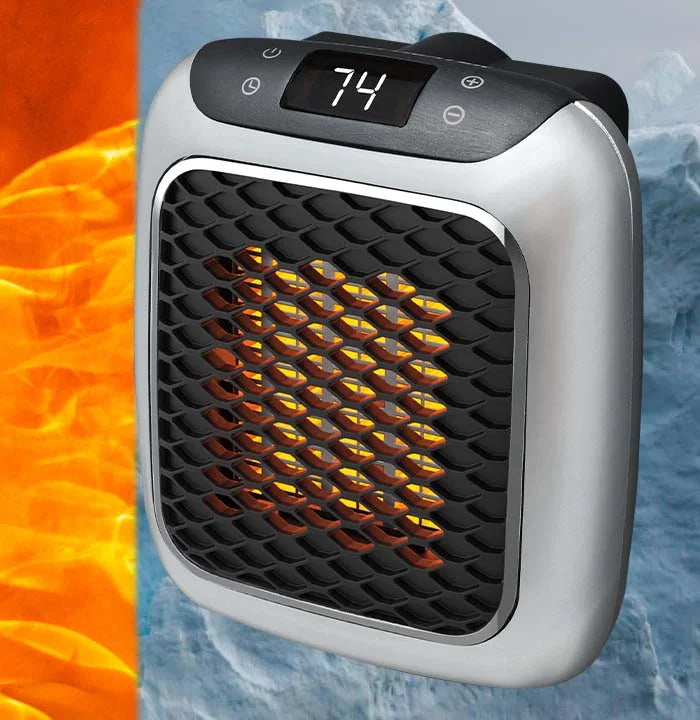 Huishoudelijke, draagbare verwarming; energiezuinig, snel warm en veilig in gebruik.