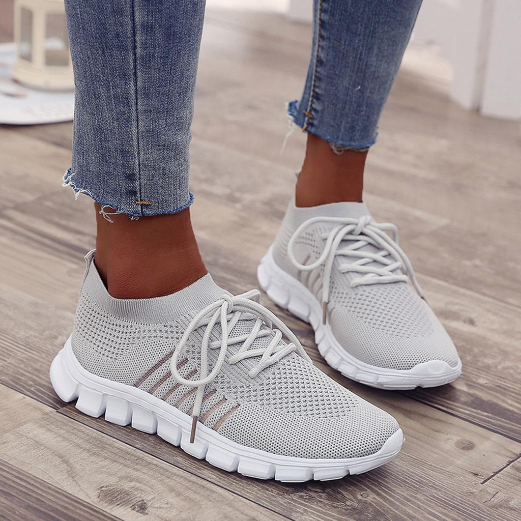 Ademende orthopedische instapschoenen voor dames, perfect voor lange wandelingen en dagelijks gebruik.