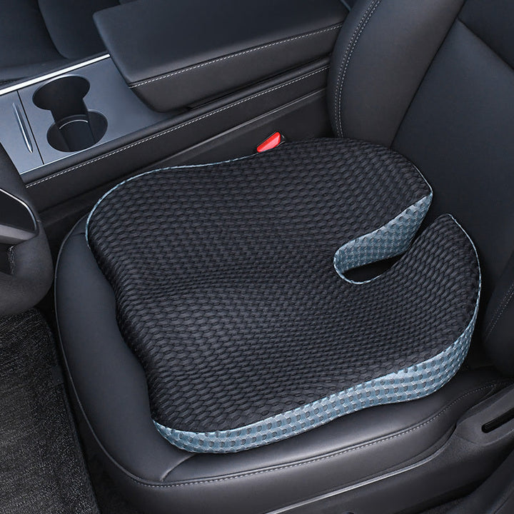Ergonomisch zitkussen van geheugenfoam. Drukverlagend comfort voor autostoel, kantoorstoel en betere houding.