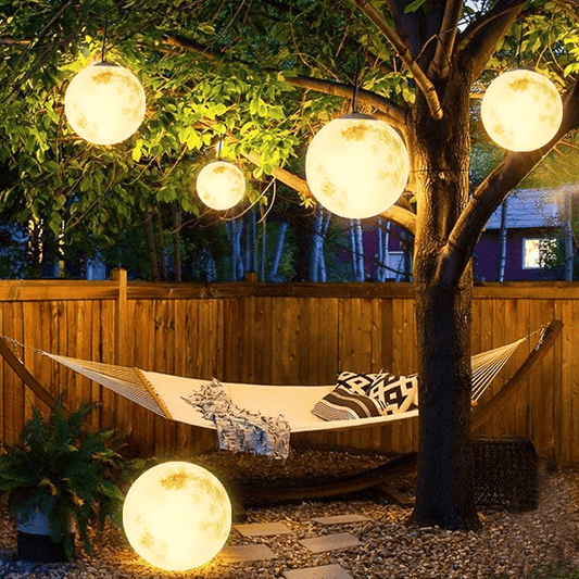 Maanvormige Tuinlamp - Sfeervolle
