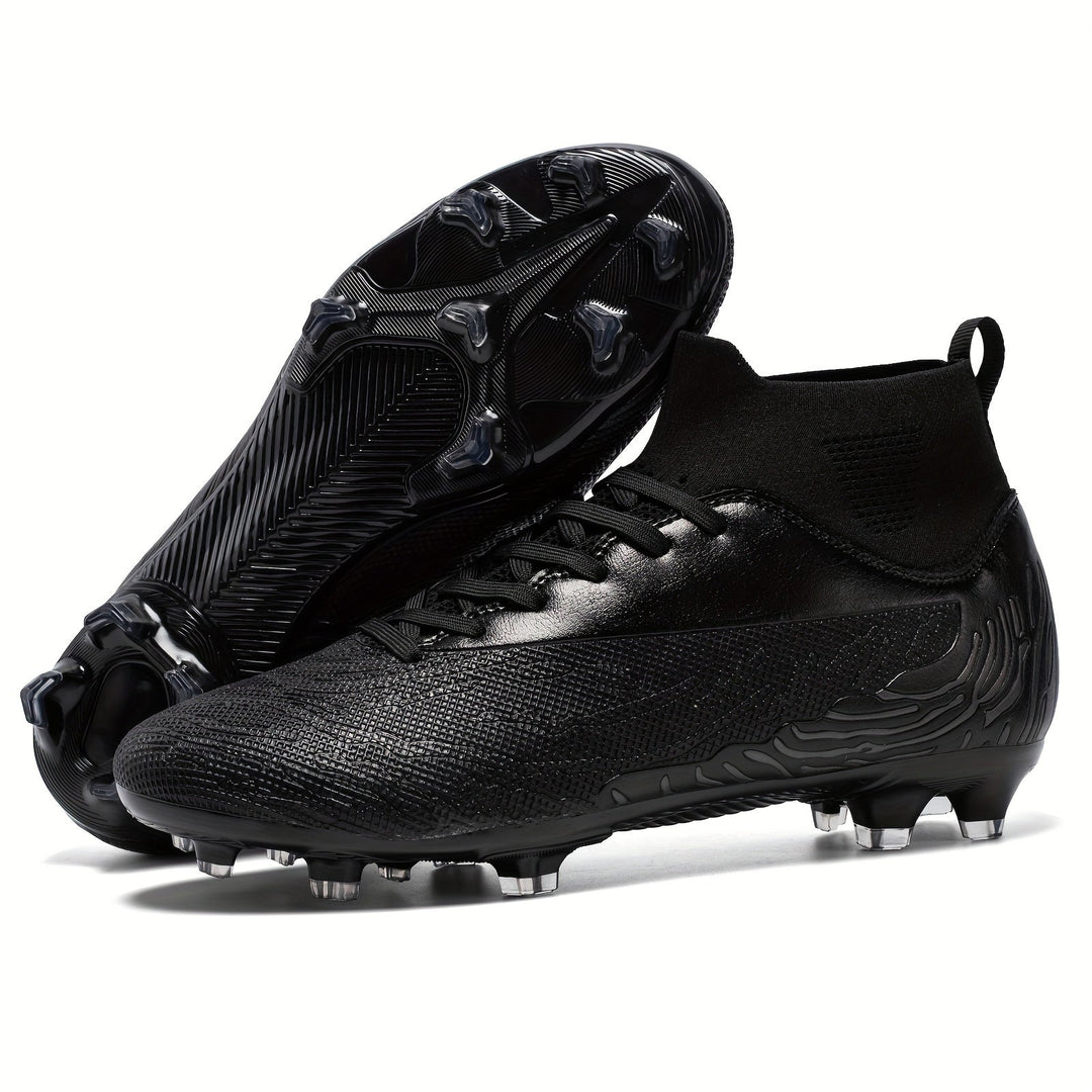 Stijlvolle Dario heren voetbalschoenen met hoge enkelondersteuning en noppen voor maximale tractie.