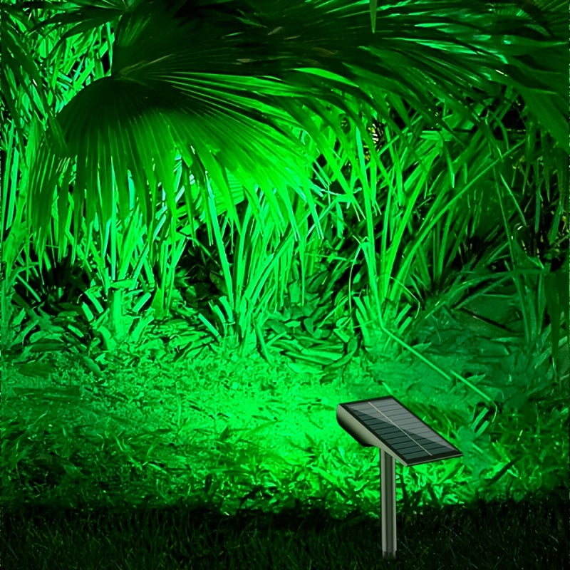 9 LED solar tuinlamp laadt overdag op via zonne-energie, klaar voor heldere buitenverlichting in de nacht.
