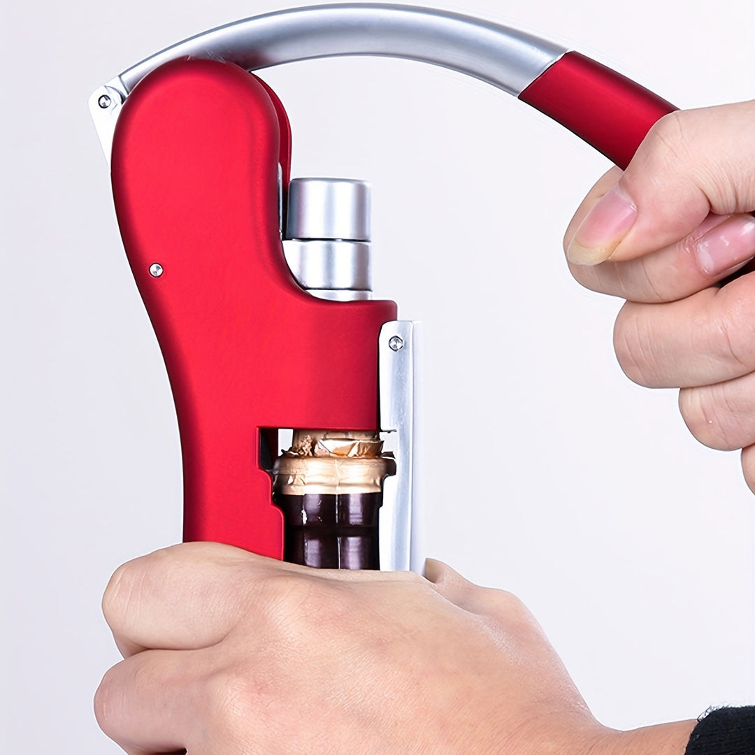 Comfortabele ergonomische kurkentrekker, vermindert inspanning bij het ontkurken van wijn.