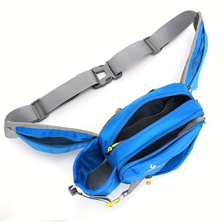 Ruime sport heuptas met waterfleshouder. Ideaal voor je telefoon, sleutels & andere outdoor accessoires.