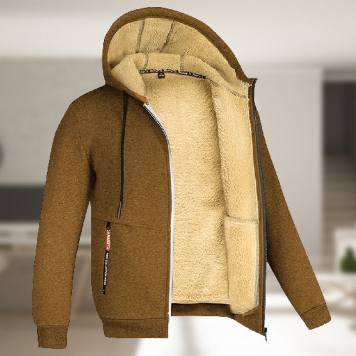 Gevoerd heren wintervest, comfortabel en casual, een essentieel kledingstuk voor de winter.