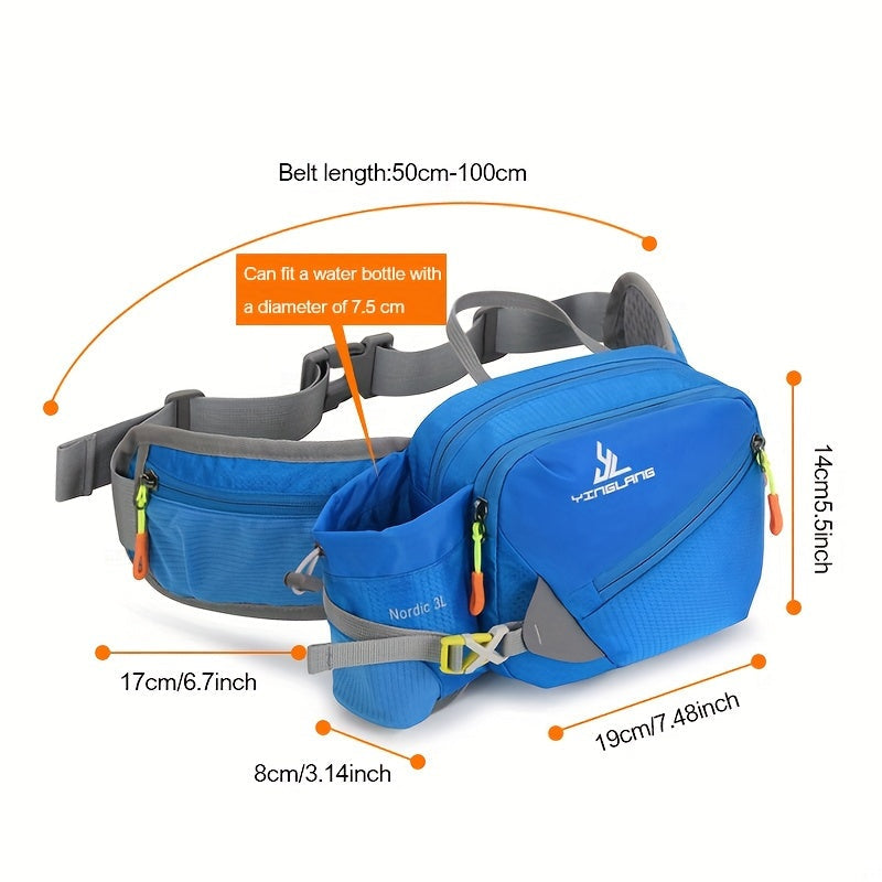 Achterkant van de sport heuptas, ontworpen voor stabiliteit tijdens het hardlopen, wandelen & outdoor.