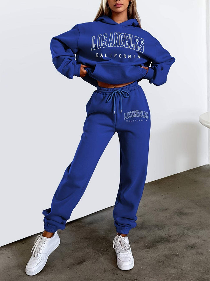 Dames tweedelige comfort set, ideaal trainingspak voor een relaxte en comfortabele pasvorm.