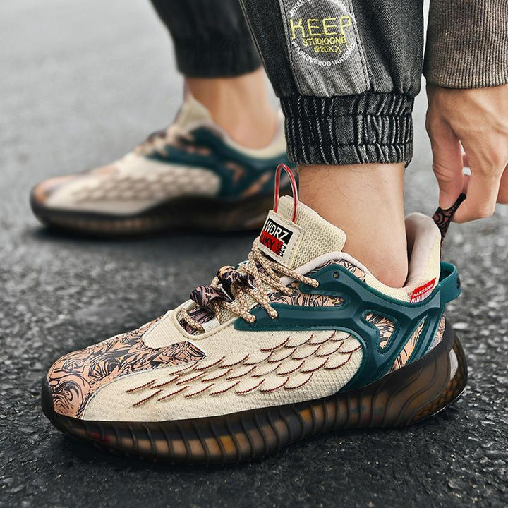 Stijlvolle zwarte heren sneakers, ademende sportschoenen voor comfort tijdens elke hardloopsessie.