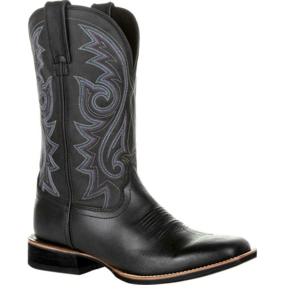 Modieuze dames cowboy laarzen CJ26 met vintage stijl, perfect voor casual herfst/winter outfits. Comfortabele enkellaarzen.