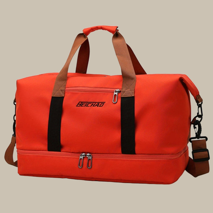 Compacte en toch ruime heren reistas. Handige duffelbag voor snelle weekendtrips of sport.
