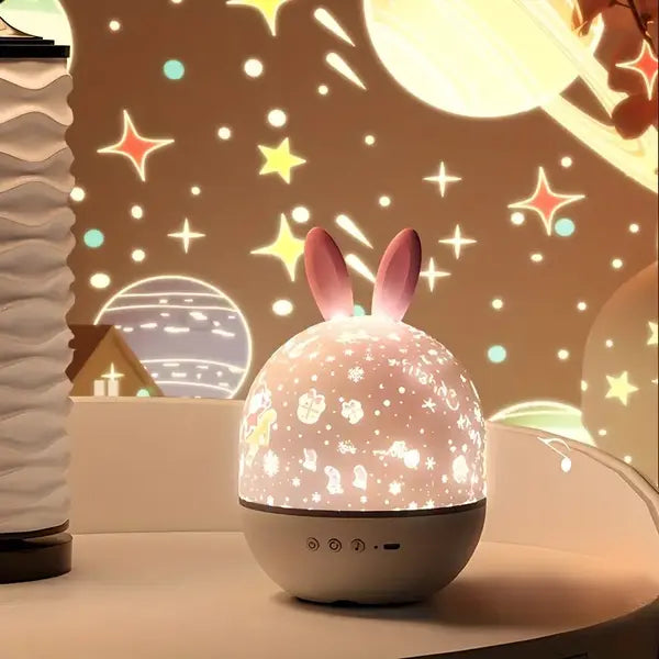 Nachtlamp sterrenprojector droomlicht, creëert magische sterrenhemel in kinderkamer. Perfect sfeerlicht.