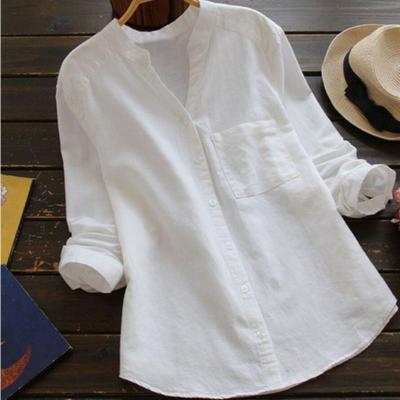 Dames overhemd blouse met knoopsluiting. Losse, comfortabele pasvorm, perfect voor een casual modieuze stijl.