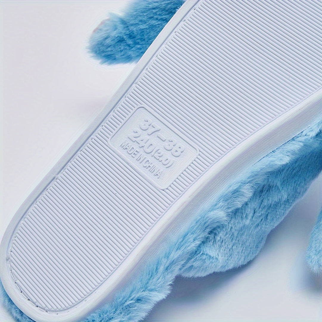 Comfortabele pluche huisslippers voor dames, met Disney Stitch voor warmte en zachtheid tijdens de winter.