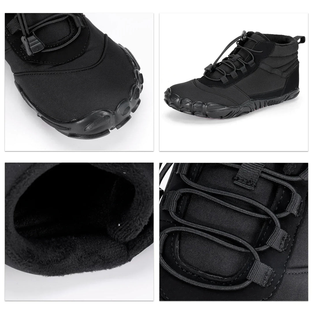 Heren wandelschoenen, waterbestendig, beschermen voeten tegen kou en bieden grip in de winter.