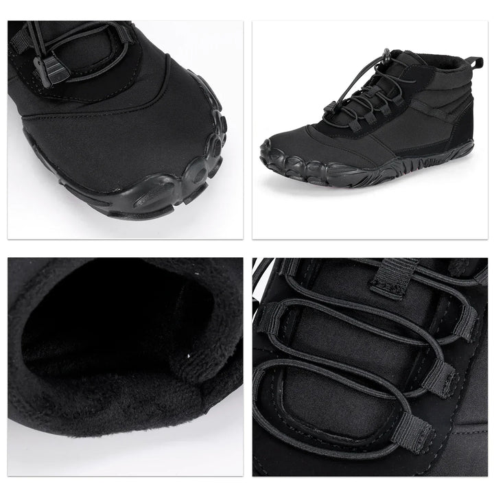 Heren wandelschoenen, waterbestendig, beschermen voeten tegen kou en bieden grip in de winter.