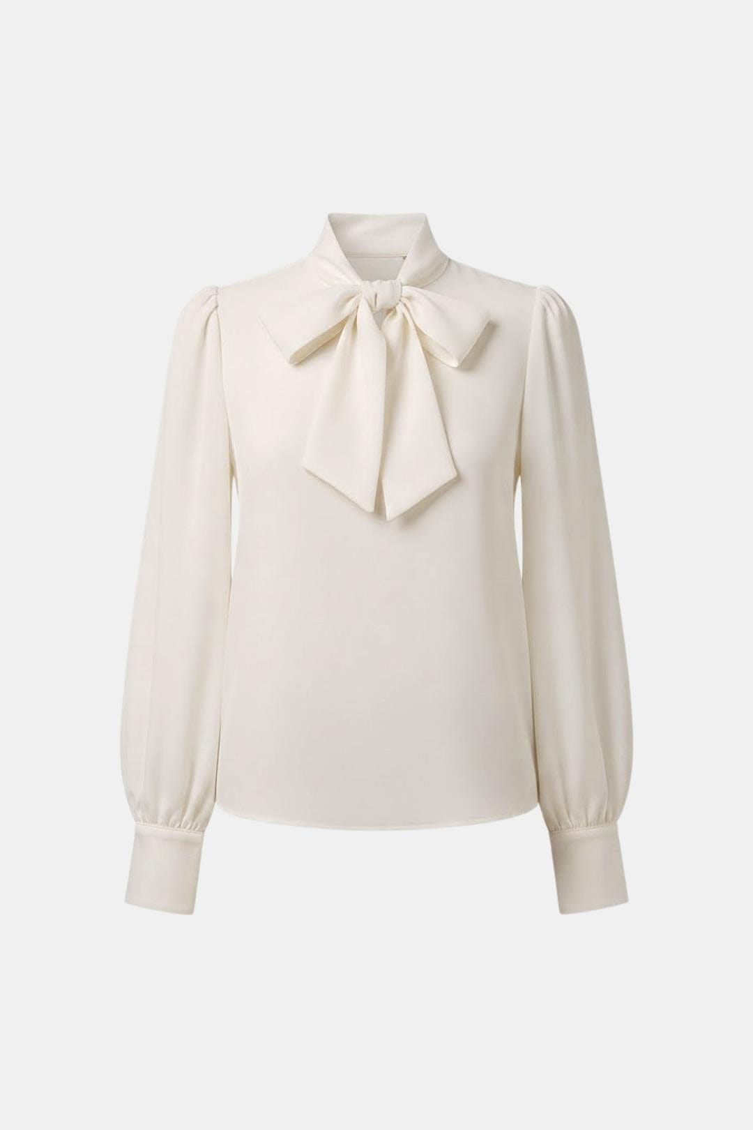 Zakelijke damesblouse, elegant met strikkraag en lange mouwen, comfortabel voor de hele dag.