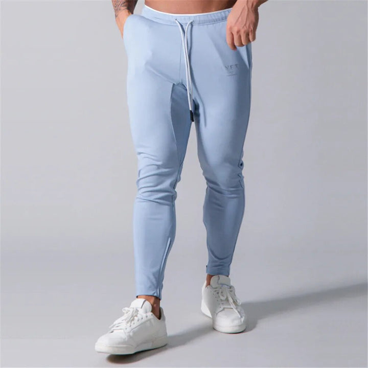 Heren slim-fit tapered joggers, ideaal voor fitness & training in de sportschool. Comfortabele sportbroek.