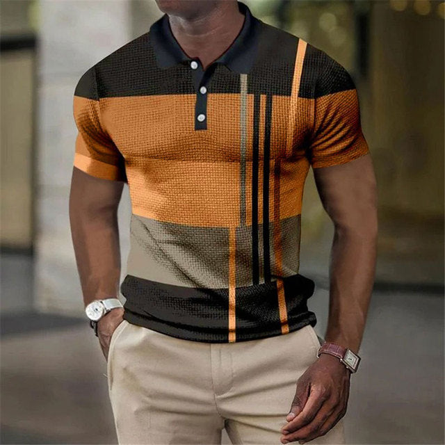 Klassieke herenpolo Finn, veelzijdig en stijlvol. Geschikt voor casual en semi-formele zomeroutfits.