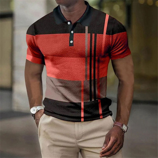 Comfortabele herenpolo Finn, modern design. Ideaal voor een stijlvolle vrijetijdslook in de lente en zomer.