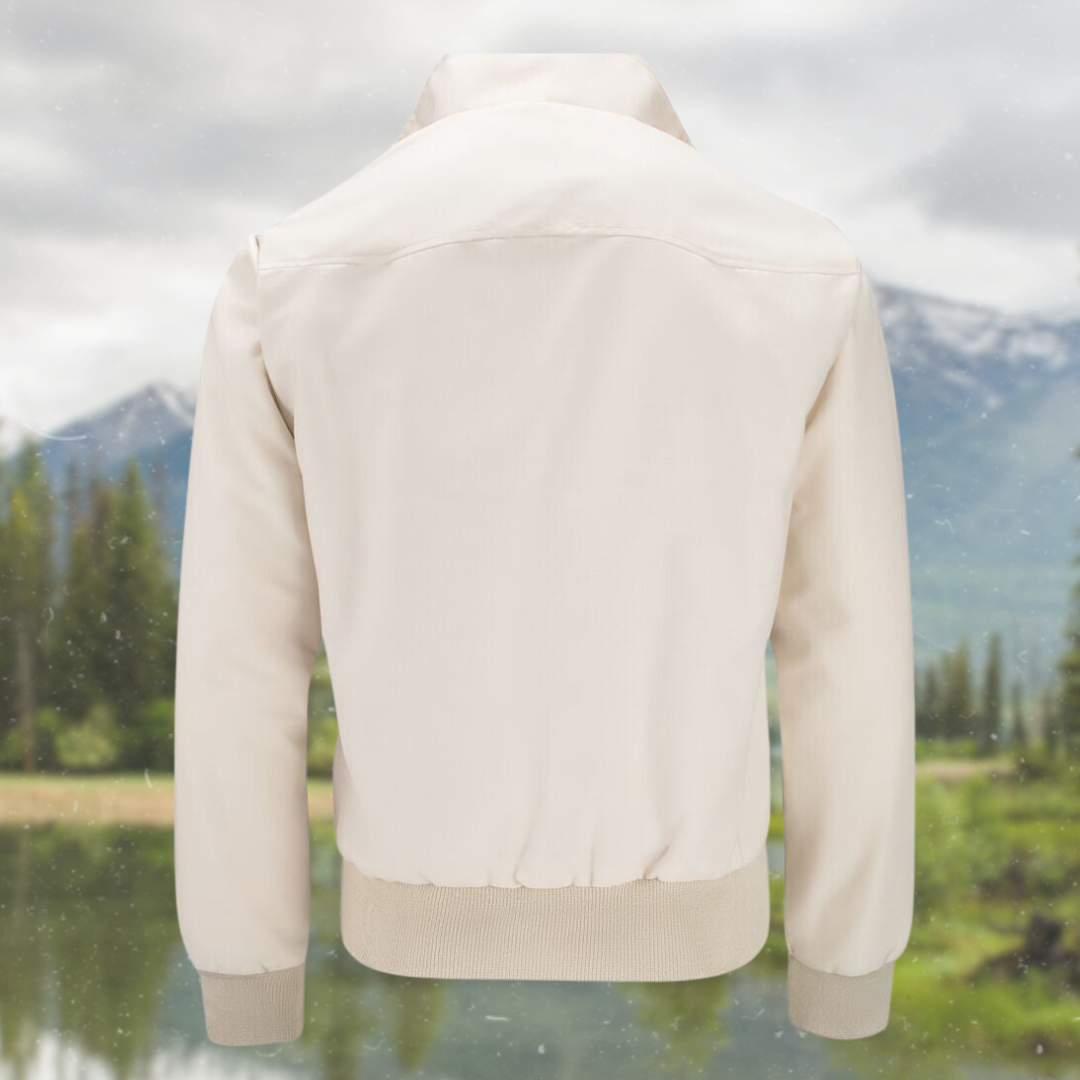 Veelzijdig heren Harrington vest, comfortabel als transitie- of winterjas.