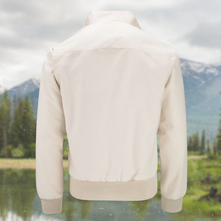 Veelzijdig heren Harrington vest, comfortabel als transitie- of winterjas.