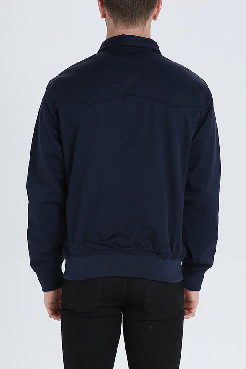 Actief heren Harrington jas, stoer en warm, ideaal voor buitenactiviteiten.