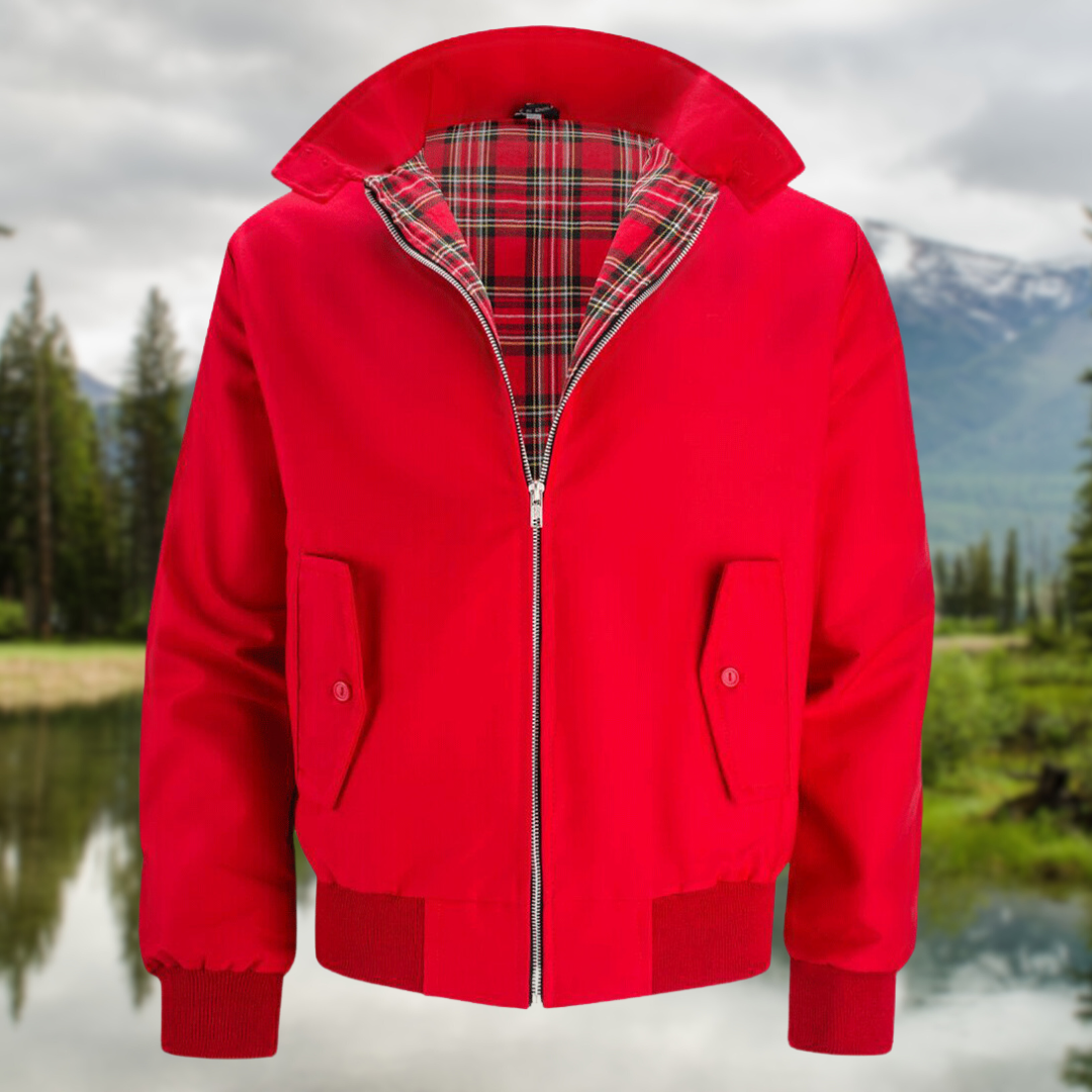 Stevig heren bomberjack, casual en warm, perfect voor winterse dagen.