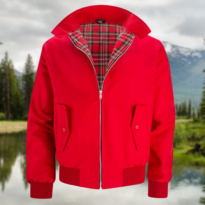 Stevig heren bomberjack, casual en warm, perfect voor winterse dagen.