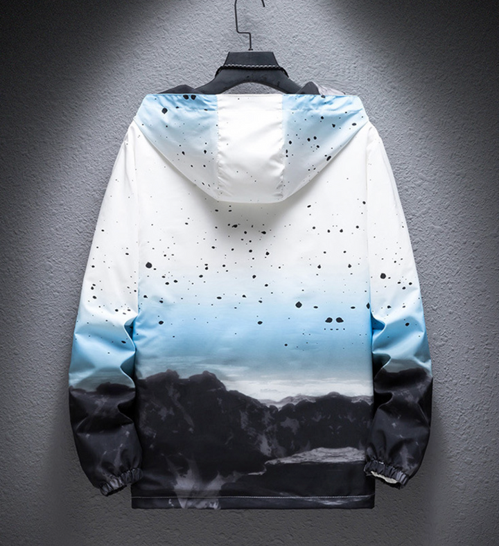 Modieuze heren windbreaker jas, ideaal als casual bovenkleding voor sportieve en dagelijkse activiteiten.