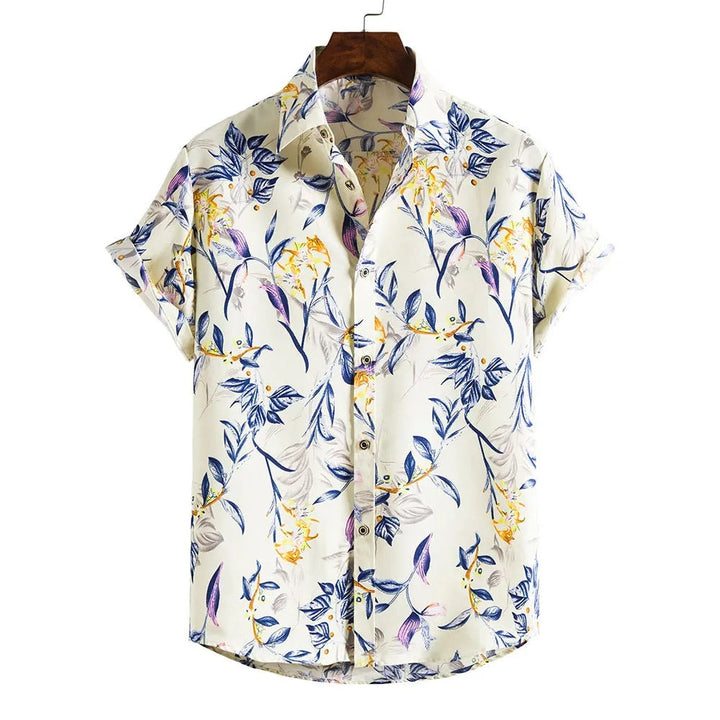 Stijlvol herenhemd voor de zomer, ideaal voor lente- en zomergelegenheden. Een comfortabel casual overhemd.
