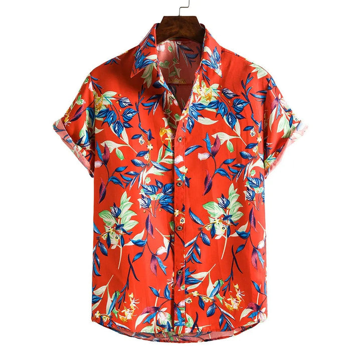 Casual herenmode: een stijlvol zomerhemd voor mannen, ideaal voor een relaxte look tijdens lente en zomer.