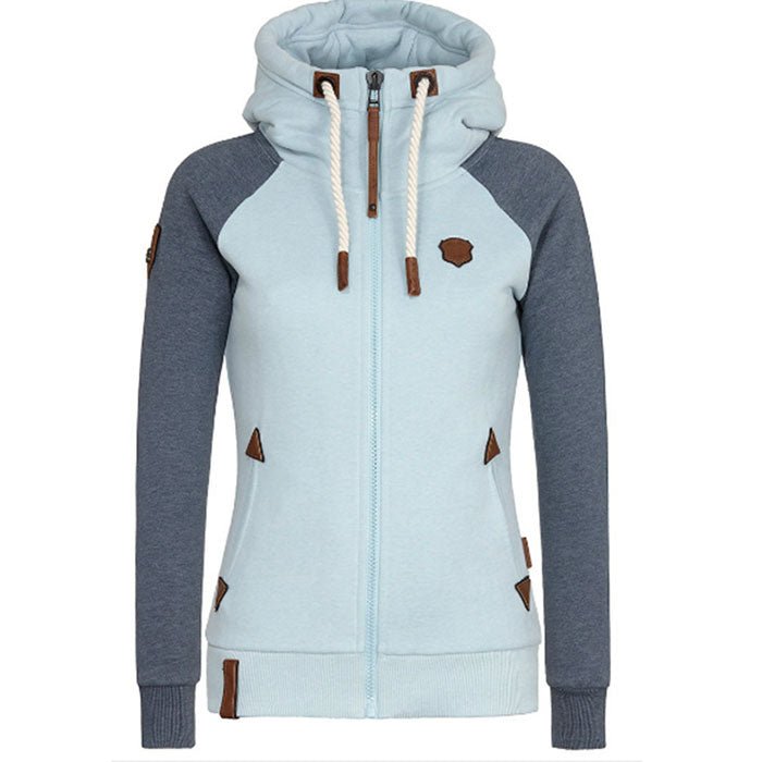 Close-up van het zachte, comfortabele materiaal van het moderne dames vest Sofia. Perfecte dameskleding.