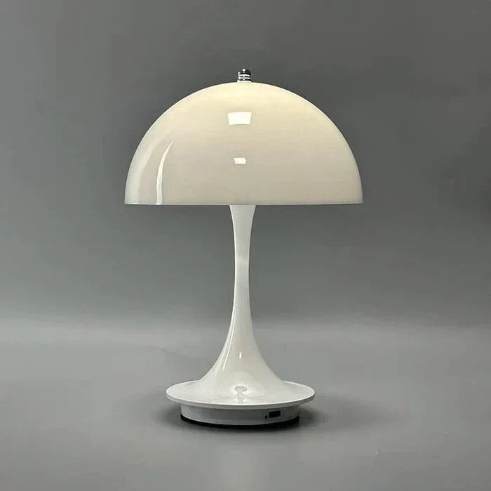 Collectie kleurrijke BloomGlow bloemknop lampen. Dimbare draadloze LED tafellampen voor diverse ruimtes.