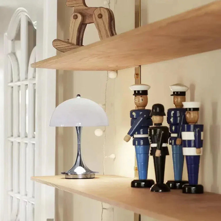 Rustgevende dimbare bloemknop nachtlamp voor de slaapkamer. Draadloze BloomGlow LED sfeerlamp.