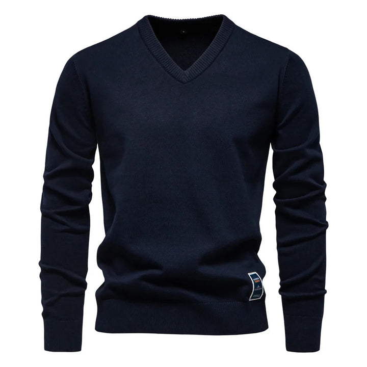 Elegante heren trui met V-hals, zacht en comfortabel. Een must-have item voor elke mannengarderobe.