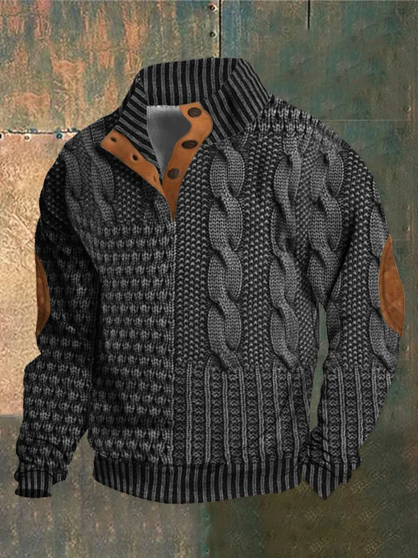 Stijlvolle heren trui die comfort uitstraalt, ideaal voor casual gelegenheden. Warme winter trui.