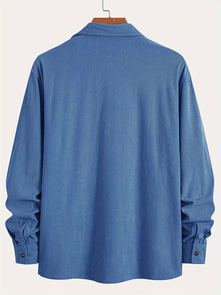 Heren casual overhemdjas met borstzakken & knoopsluiting. Trendy toevoeging aan elke herenmode collectie.