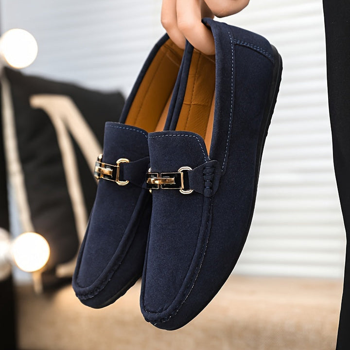 Stijlvolle heren mocassins: modieuze en comfortabele slip-on schoenen, flexibel en lichtgewicht.