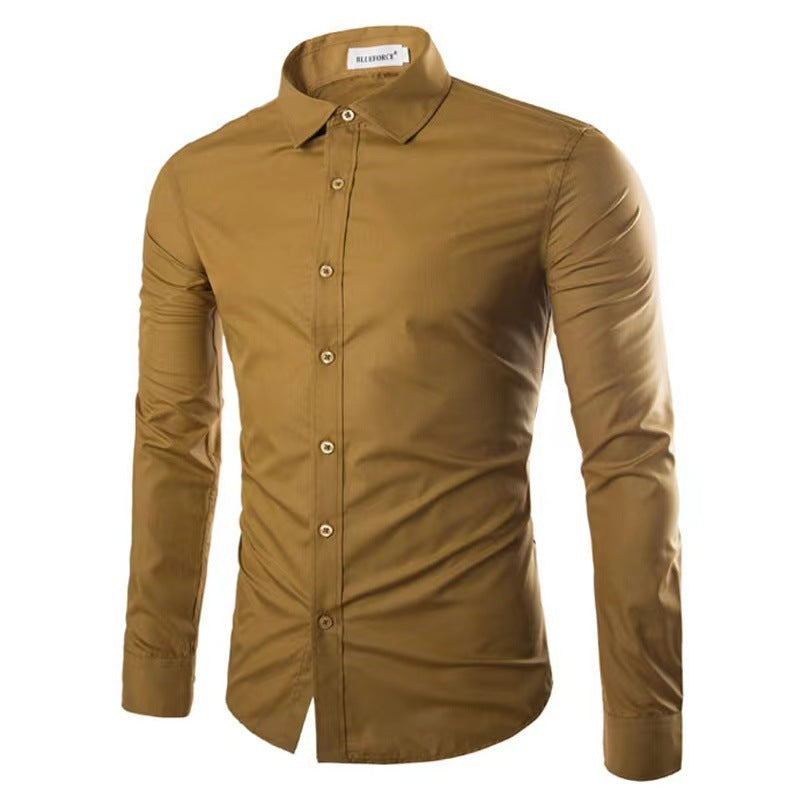 Luxe kreukvrij heren overhemd, zacht en comfortabel, met lange mouw voor een moderne look.