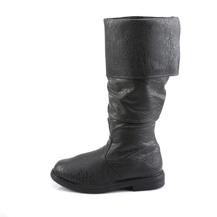 Comfortabele herenlaarzen: hoge cowboy boots met stijlvolle denimprint, perfect voor elke gelegenheid.