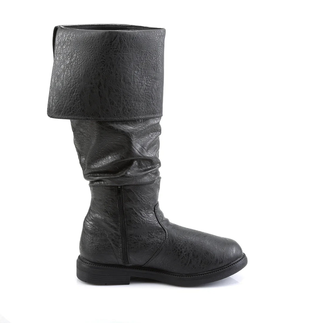 Modieuze heren cowboylaarzen met unieke denimprint, geschikt als casual en winterlaarzen.