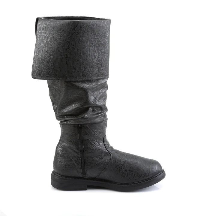 Modieuze heren cowboylaarzen met unieke denimprint, geschikt als casual en winterlaarzen.