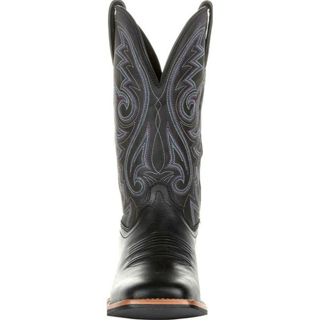 Zwarte heren westerse enkellaarzen. Comfortabele cowboylaarzen die stoer en elegant zijn voor elke gelegenheid.