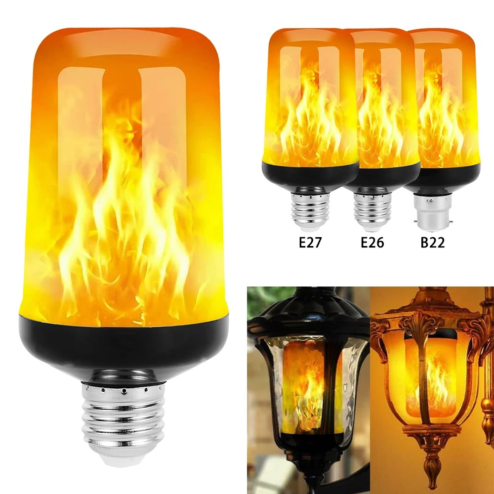 Gezellige LED vlamlicht party lamp; perfecte decoratie met realistisch vuur effect.