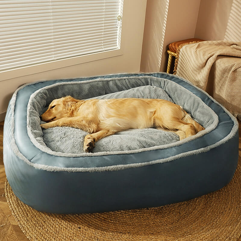 Luxe CozyPaw™ hondenbed, orthopedisch, biedt optimaal comfort voor huisdieren.